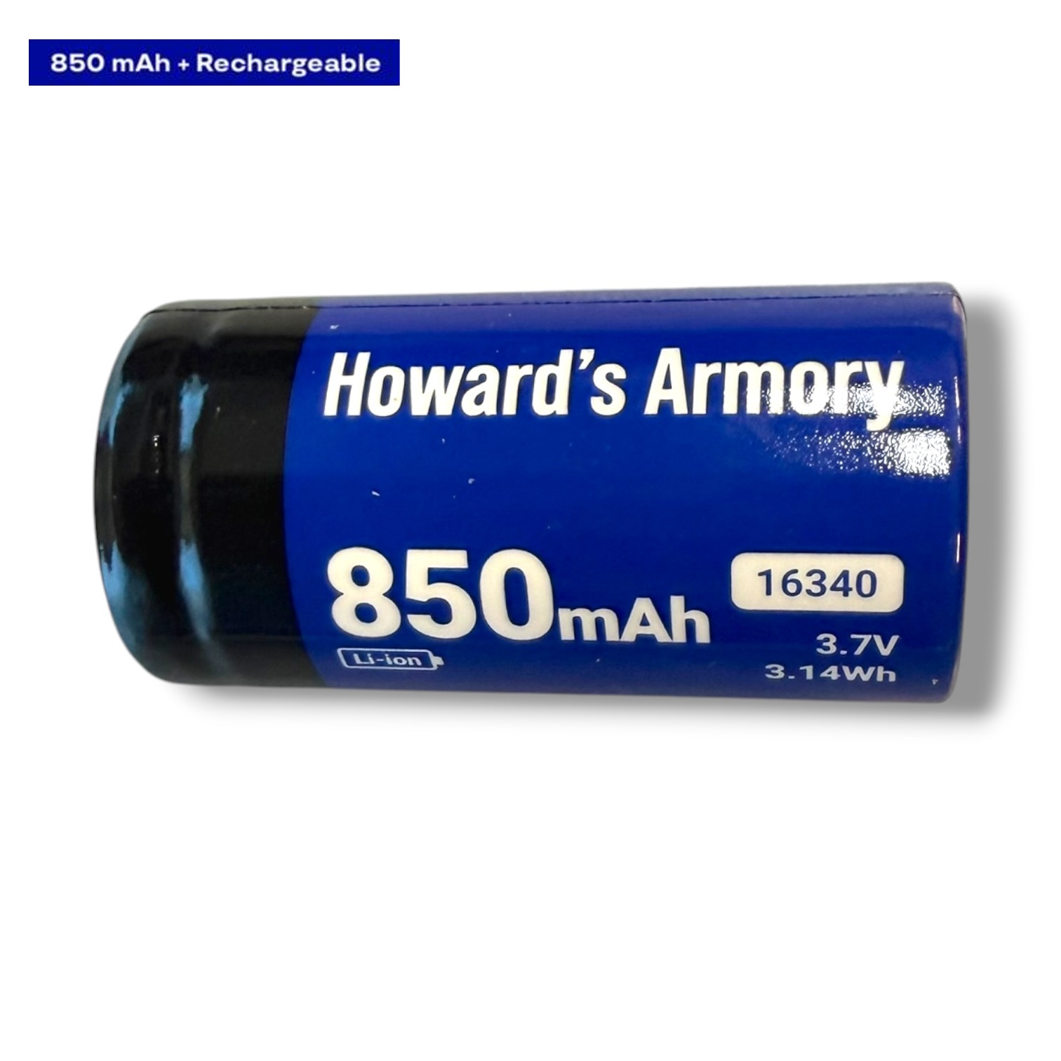 Аккумулятор литиевый CR123A/16340 емкостью 850mAh 3.7V Lithium