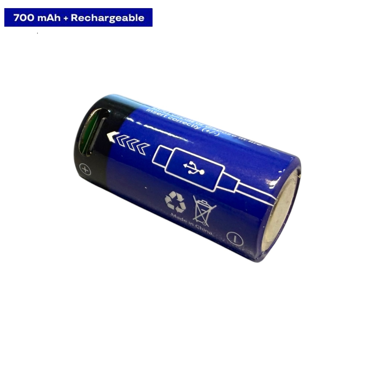 Аккумуляторная батарея литиевая CR123A/16340 700mAh с разъемом TYPE-C 3.7V Lithium — изображение 6