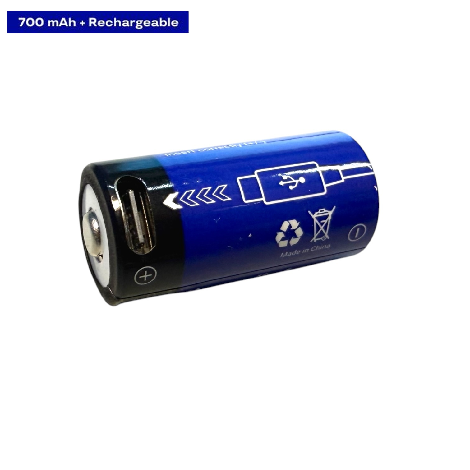 Аккумуляторная батарея литиевая CR123A/16340 700mAh с разъемом TYPE-C 3.7V Lithium — изображение 7