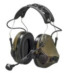 Активні тактичні навушники бездротові 3M PELTOR ComTac VII (MT14H41A-300EU GN), OD Green, вертикальні, з мікрофоном