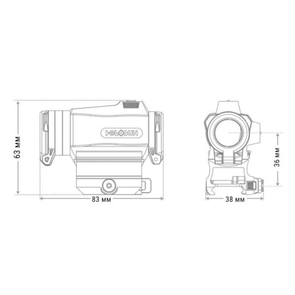 Коллиматорный прицел HOLOSUN HE515CT-RD — изображение 5