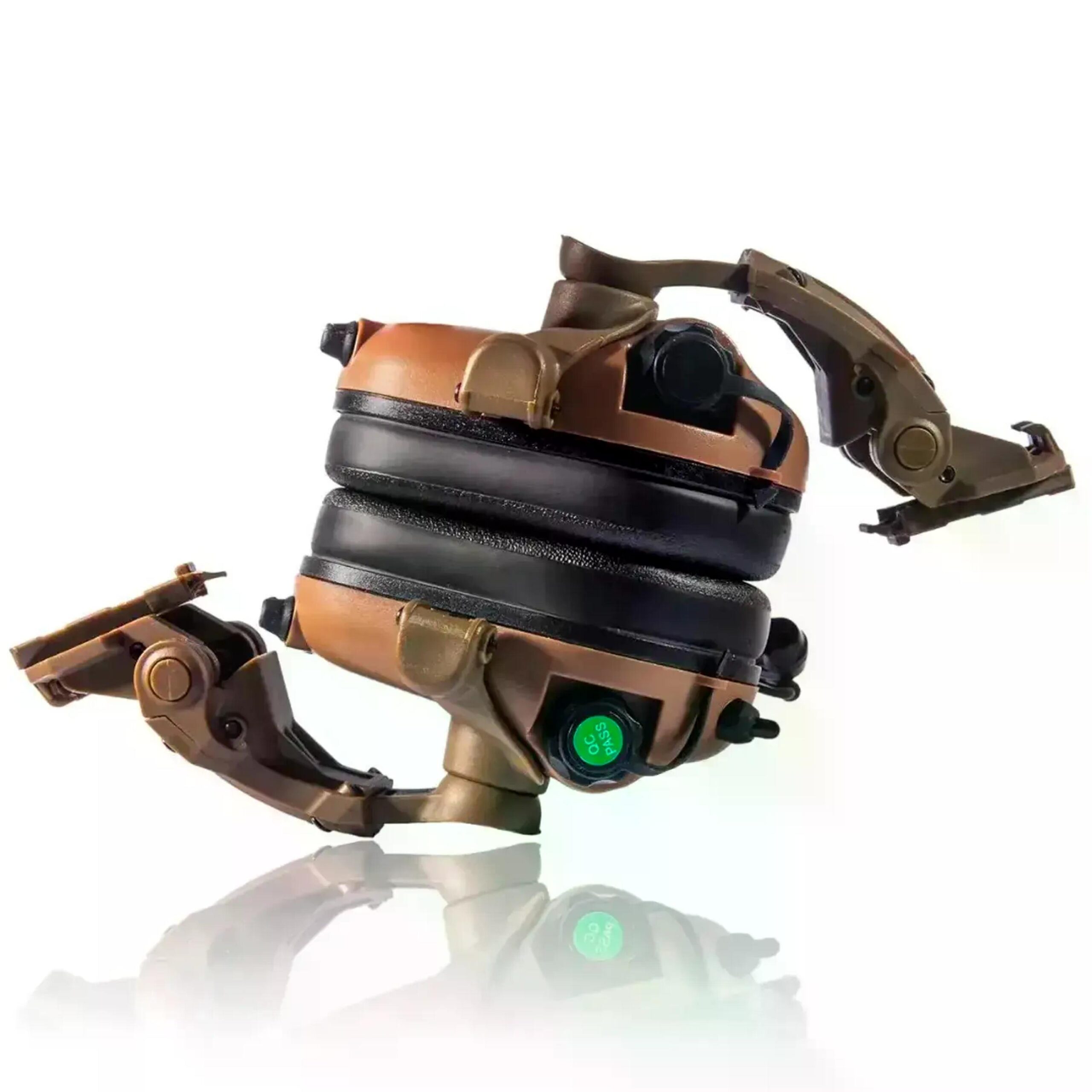 Активні захисні навушники Earmor M32X PLUS (CB) Coyote з гарнітурою та кріпленням на шолом - Зображення 4