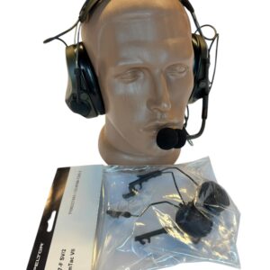 Активні тактичні навушники 3M PELTOR ComTac VIII з адаптерами, 1 аудіовиходом 4 контакт NATO та мікрофоном
