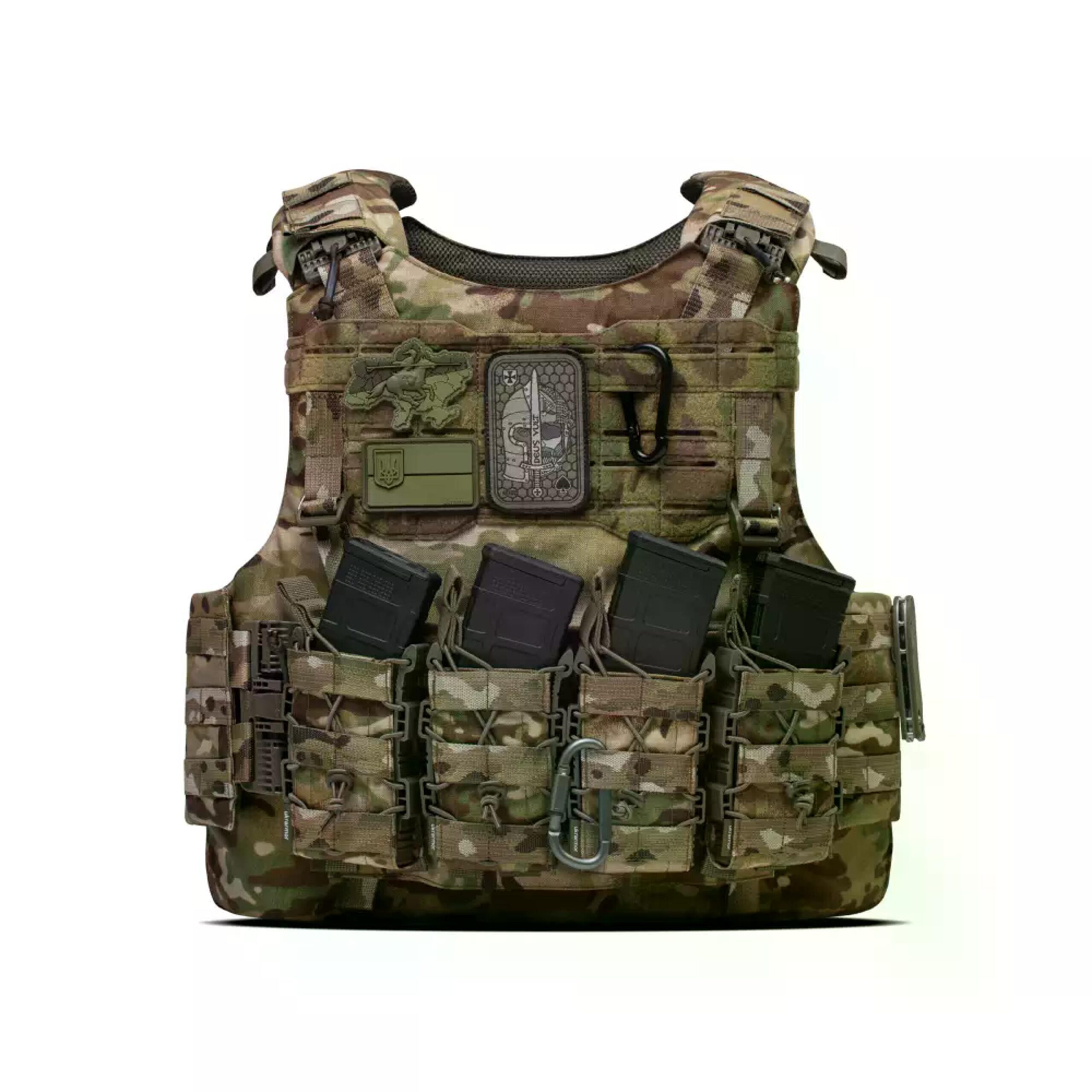 Боевый бронежилет IBV-2 (2 класса, Stanag 2920). Вес 4.3 кг. Увеличенная площадь защиты. Мультикам. L/XL. — изображение 5