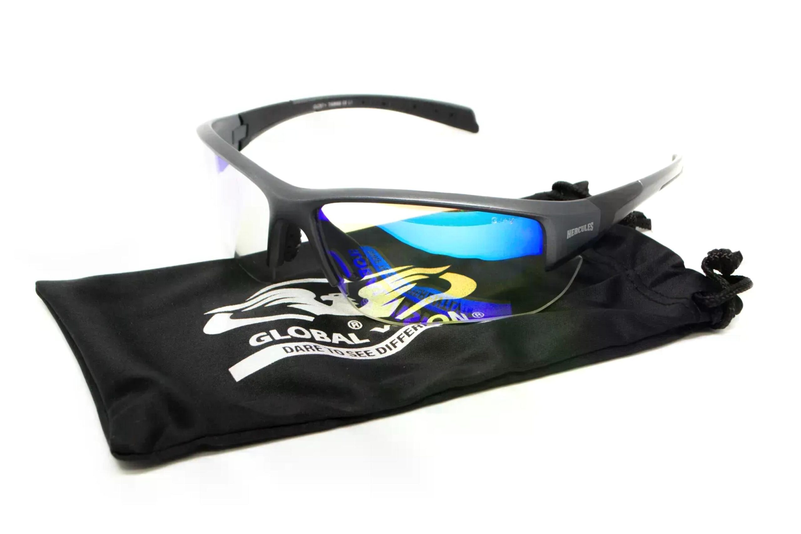 Окуляры фотохромные (защитные) Global Vision Hercules-7 Photochromic Anti-Fog (G-Tech™ blue), фотохромные зеркальные синие. — изображение 9