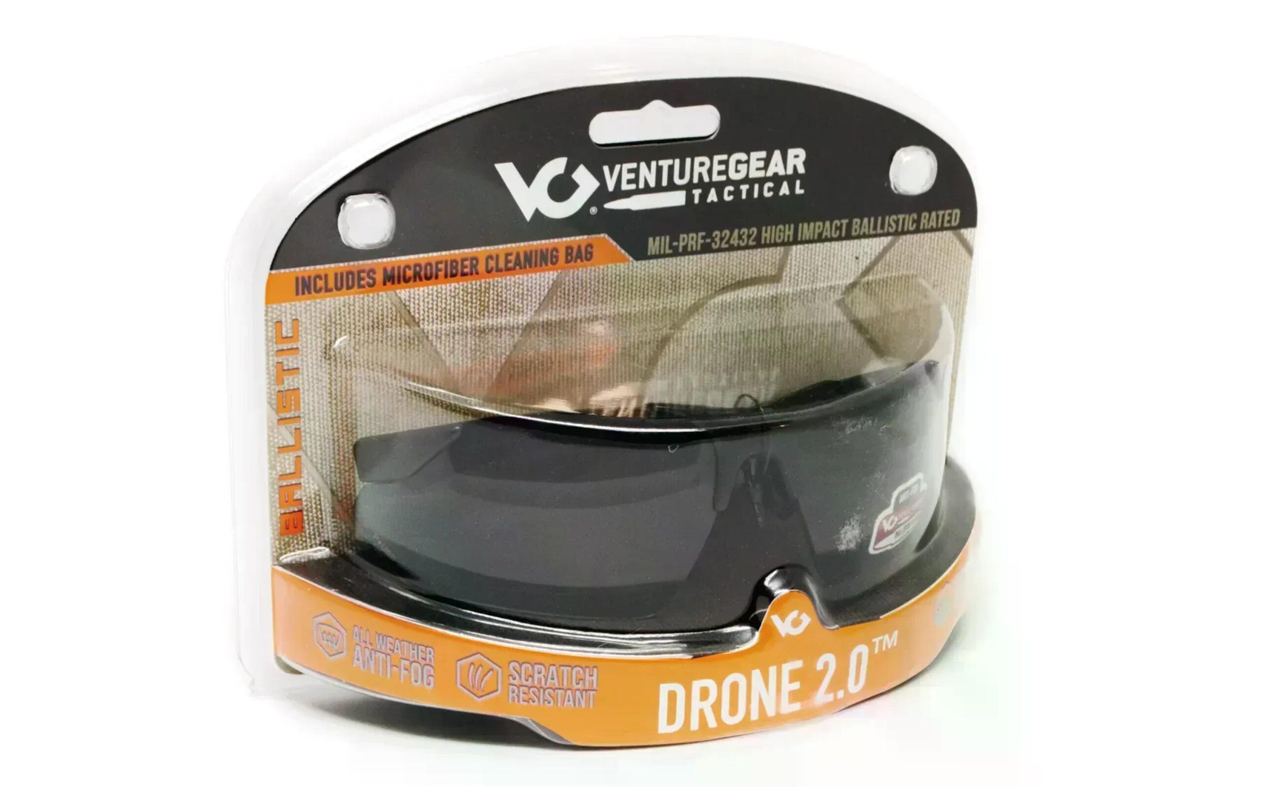 Защитные очки Venture Gear Tactical Drone 2.0 Green (серые) противотуманные, серые в зеленой оправе. — изображение 6