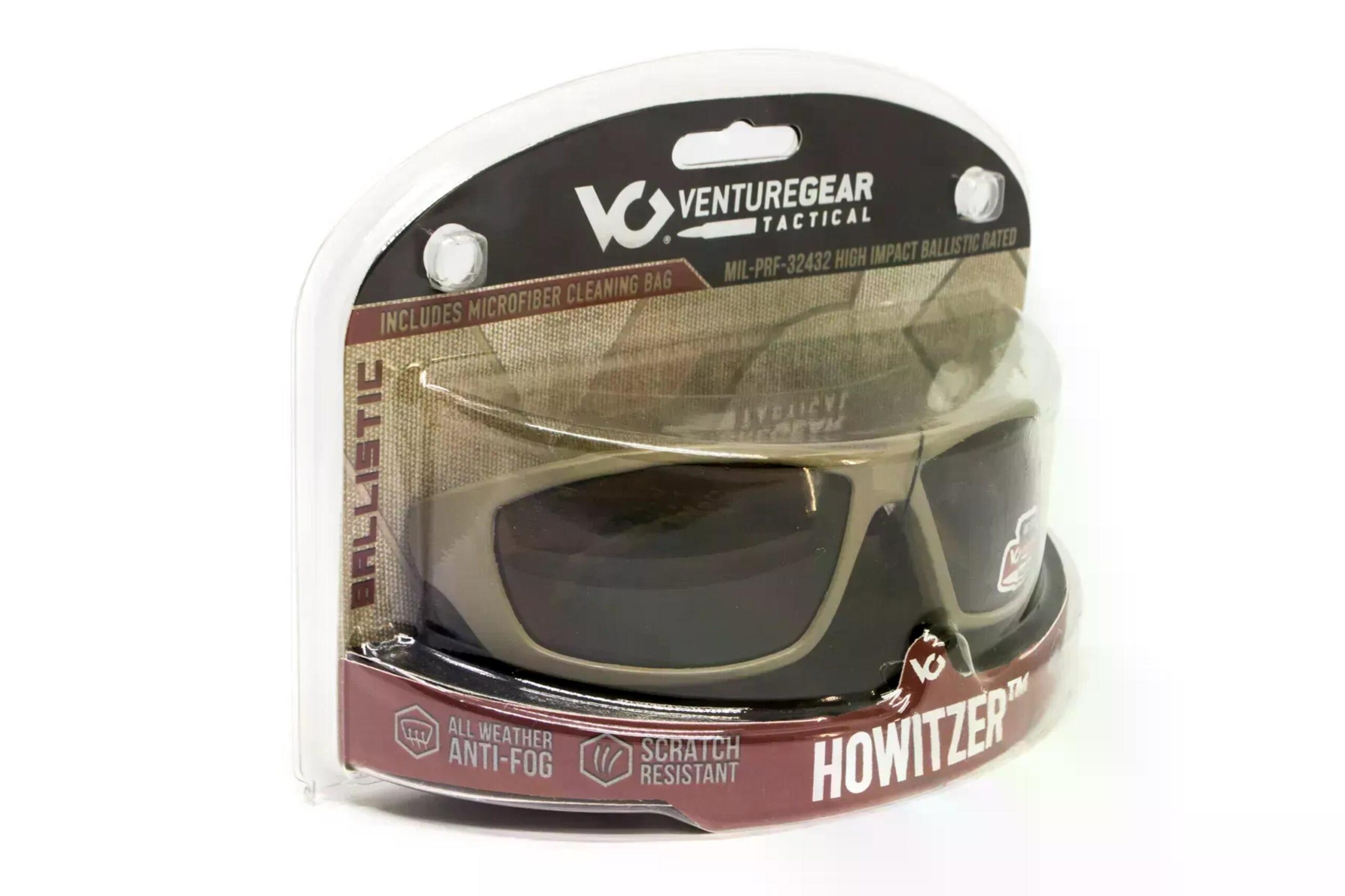 Защитные очки Venture Gear Tactical Howitzer Black (clear) Anti-Fog, прозрачные в черной оправе. — изображение 6