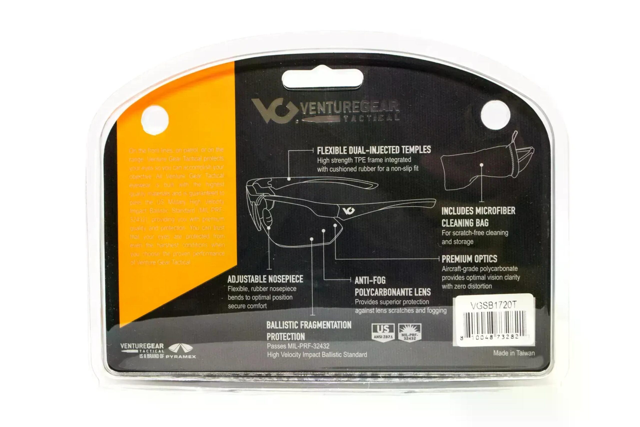 Защитные очки Venture Gear Tactical Drone 2.0 Black (серые) противотуманные, серые в черной оправе — изображение 7
