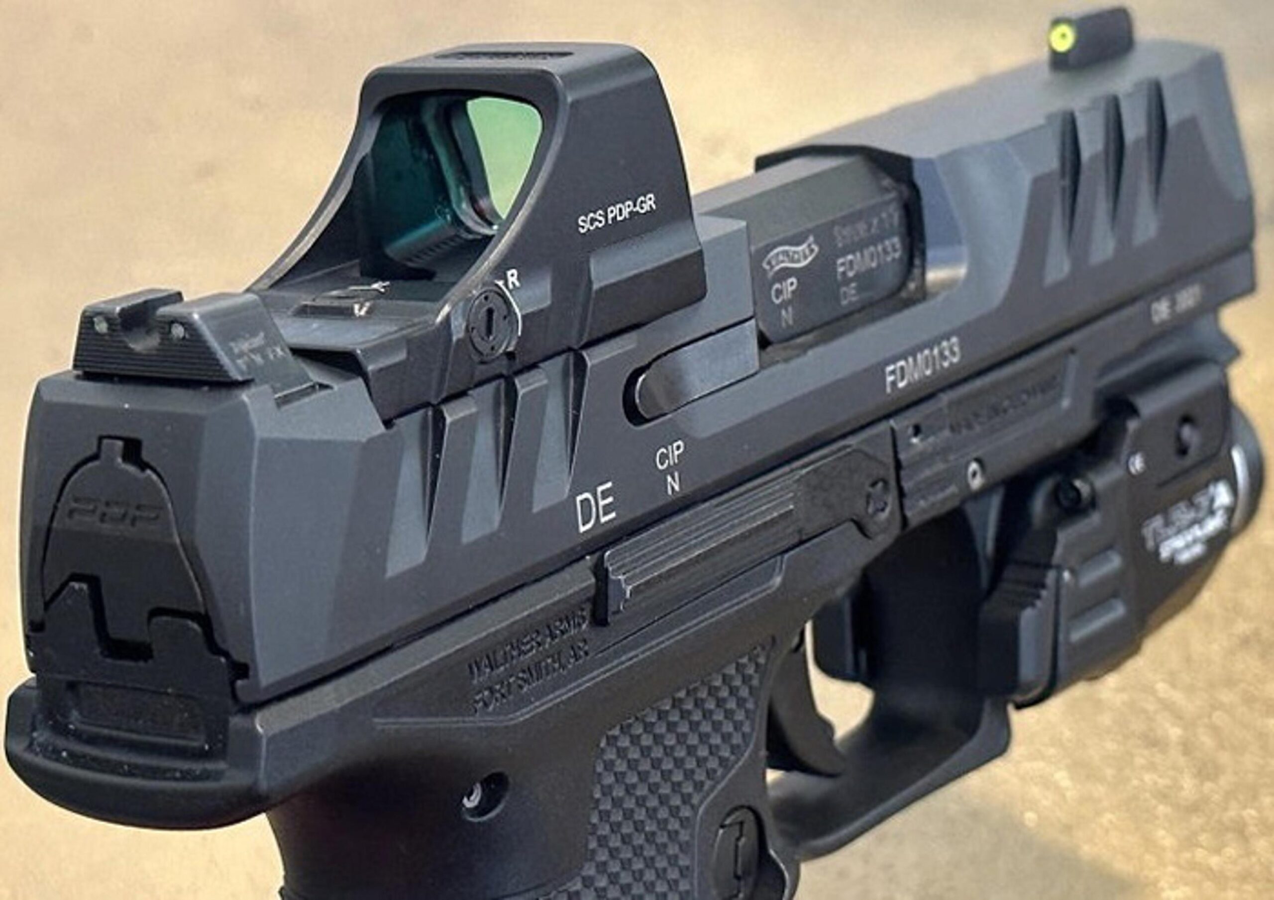 Коліматорний приціл пістолетний Holosun SCS-PDP-GR MOA + 32 MOA для Walther PDP 2.0 - Зображення 10