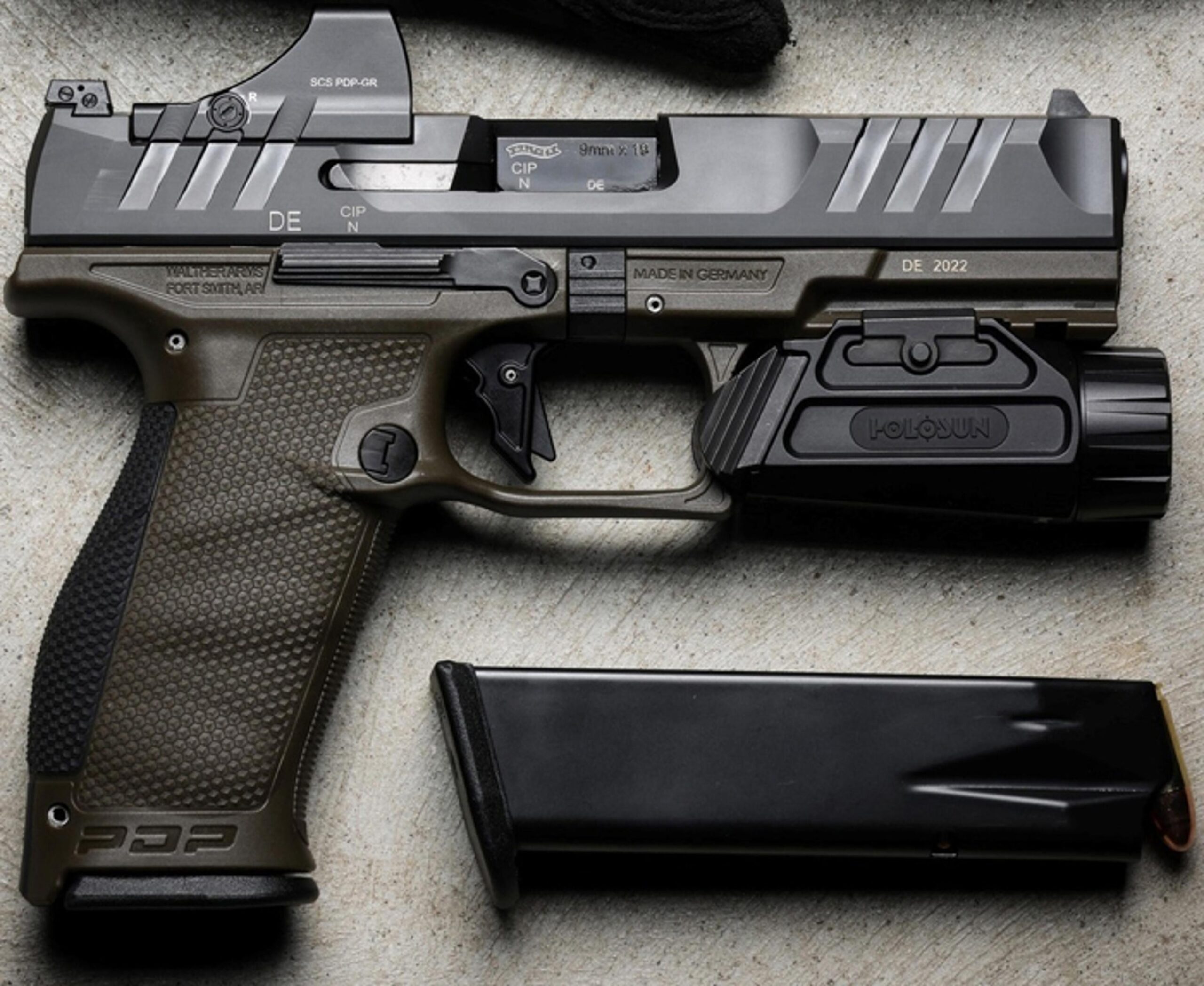 Коліматорний приціл пістолетний Holosun SCS-PDP-GR MOA + 32 MOA для Walther PDP 2.0 - Зображення 12