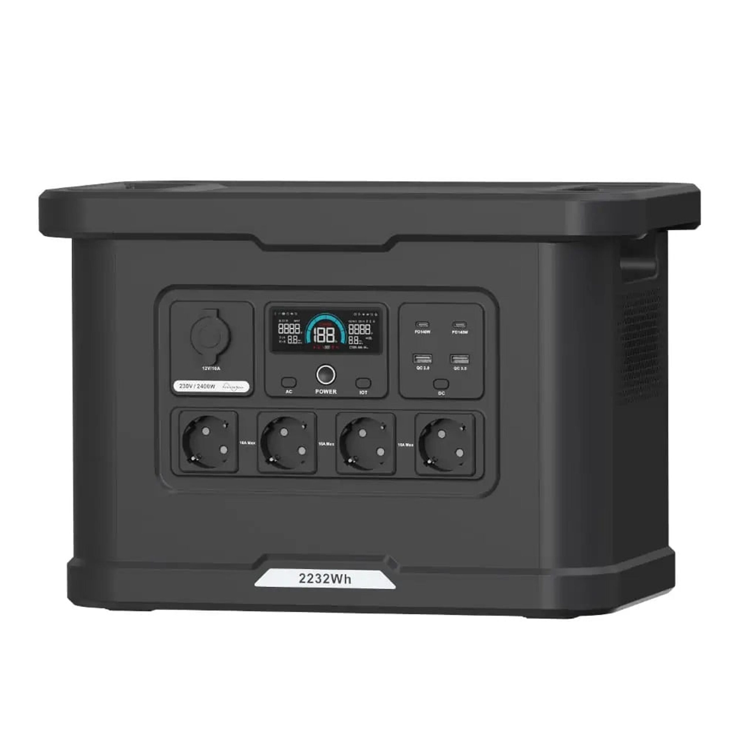 Портативная зарядная станция OUPES S024 Lite 2400W 2232Wh LiFePO4 с функцией ИБП