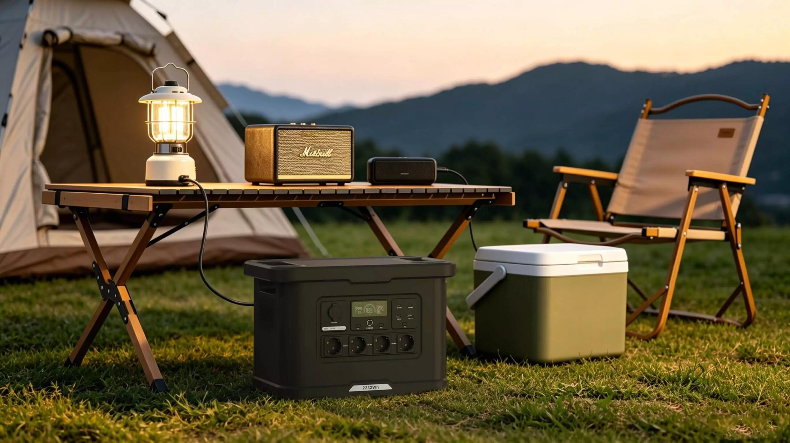 Портативная зарядная станция OUPES S024 Lite 2400W 2232Wh LiFePO4 с функцией ИБП — изображение 2