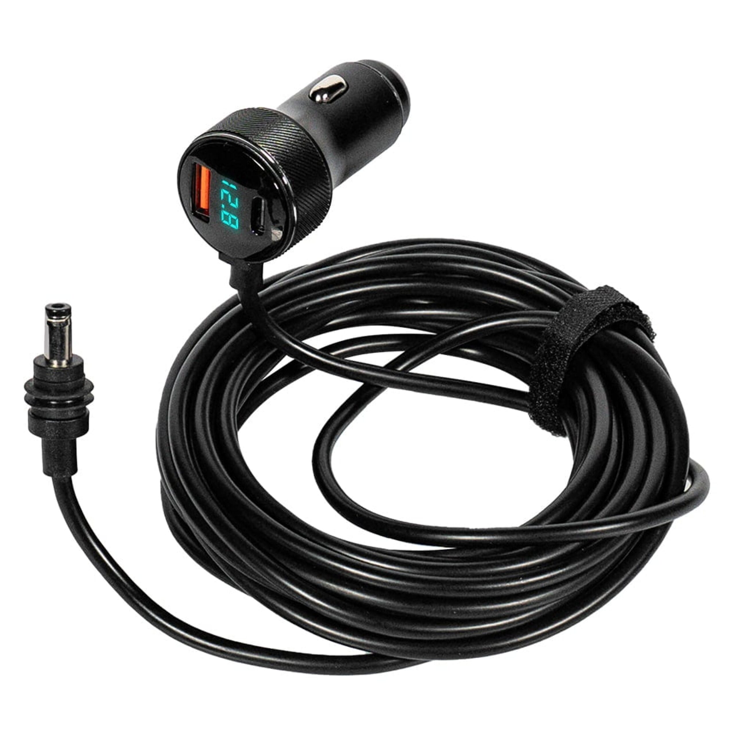 Автомобильный кабель питания E-NET для Starlink Mini от прикуривателя, 5 м, с USB Type-C и LED-индикатором — изображение 2