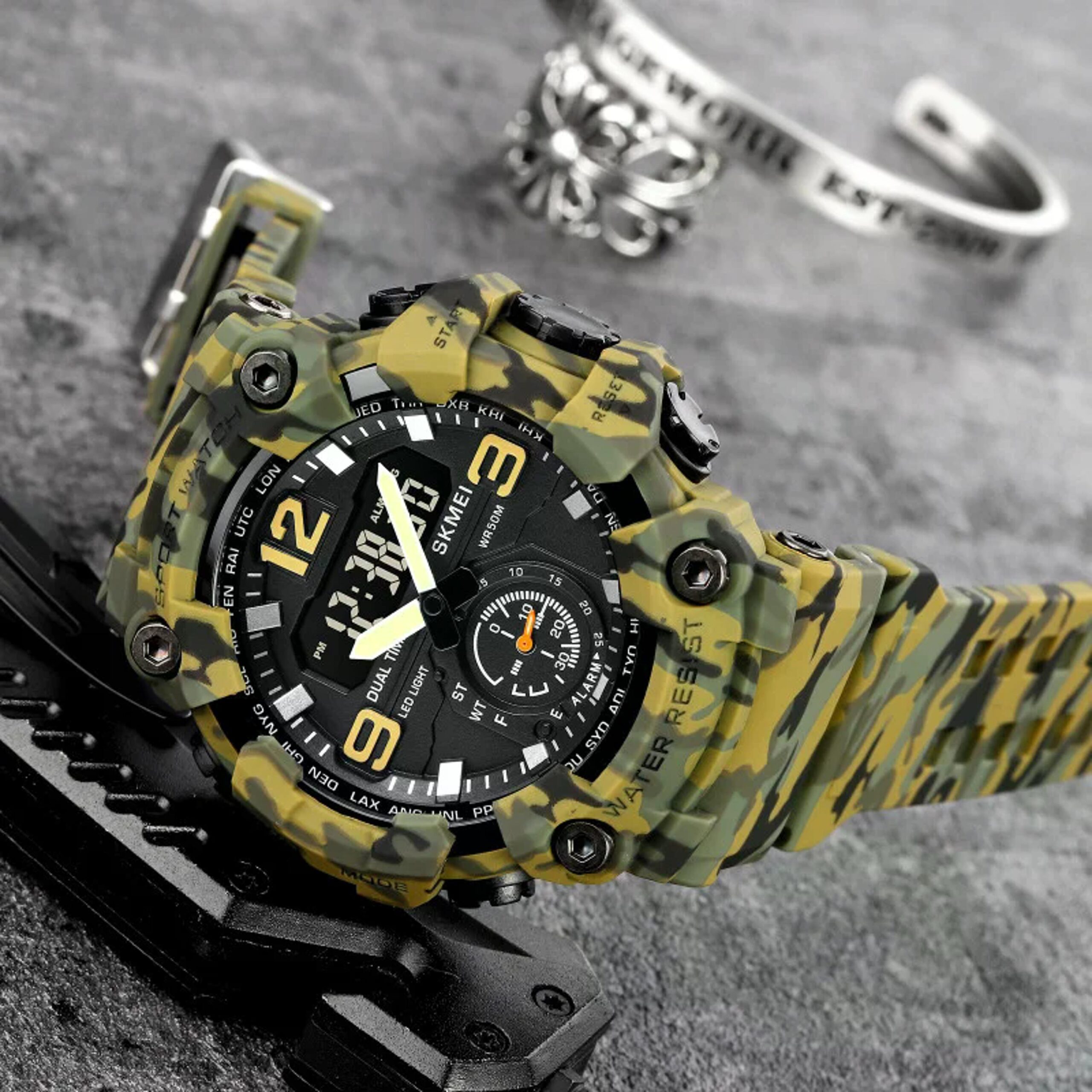 Наручные часы 1965CMGN SKMEI, CAMO GREEN — изображение 5