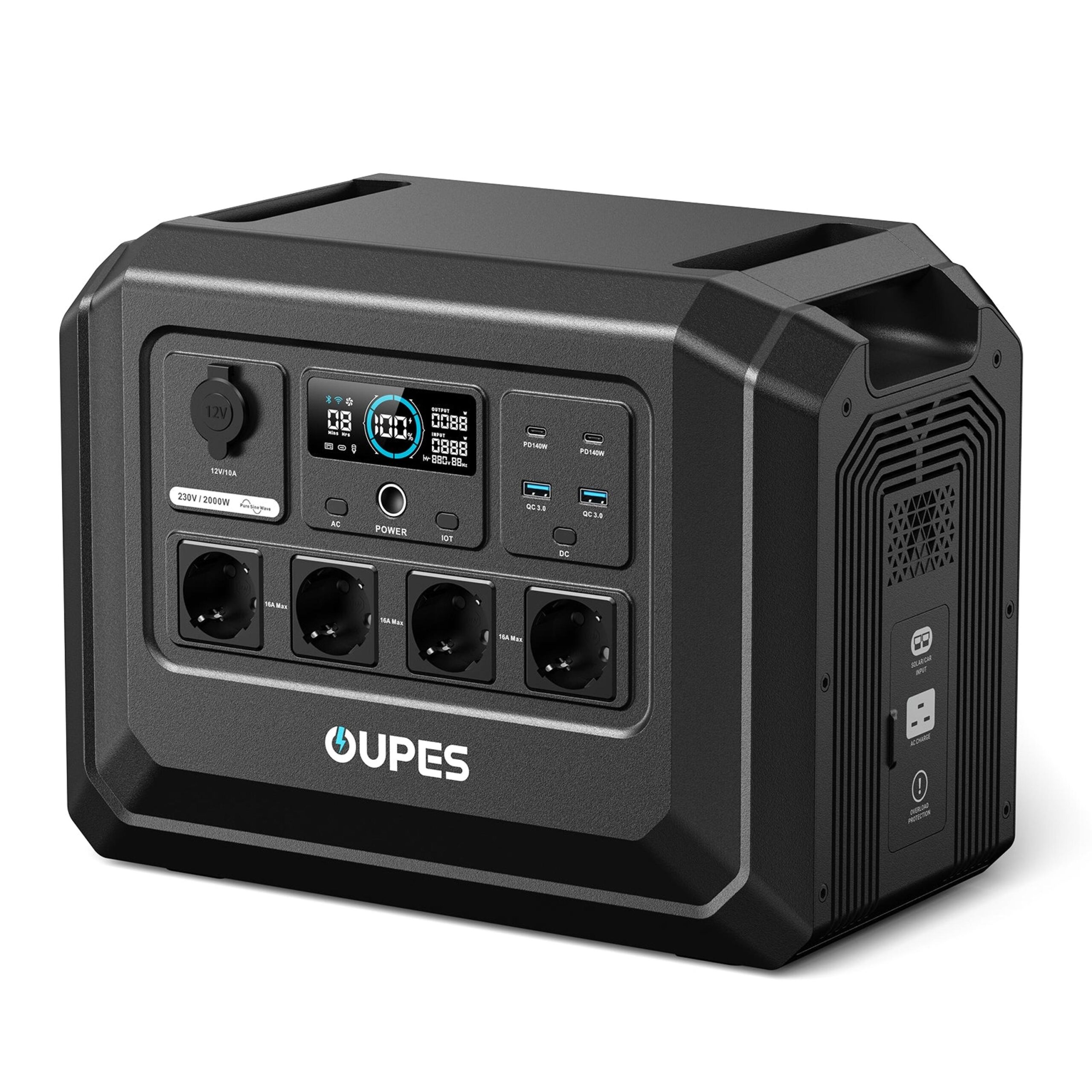 Портативна зарядна станція OUPES S1 Lite (Mega 1 Lite) 2000W 1024Wh LiFePO4 з функцією ДБЖ