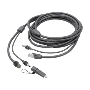 Кабель питания и передачи данных E-NET 2 в 1 для Starlink Mini DC+Ethernet с переходником USB Type-C, 5 м