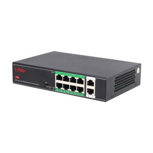 PoE-комутатор ONV-H1108PSD некерований 10 портів 10/100 Мбіт/с (8 PoE+) 120 Вт