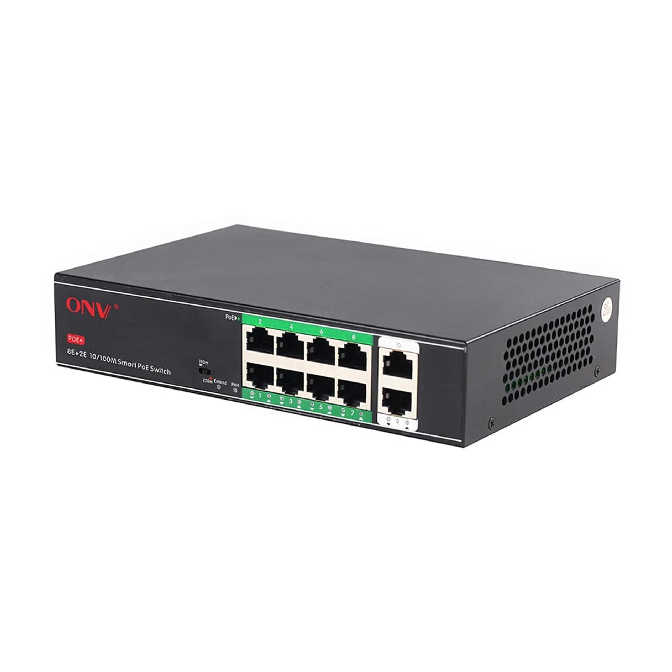 PoE-комутатор ONV-H1108PSD некерований 10 портів 10/100 Мбіт/с (8 PoE+) 120 Вт