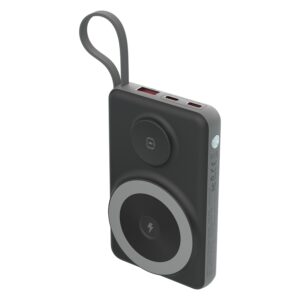 Павербанк 10000mAh Choetech B695 Black QC3.0 PD3.0 беспроводная зарядка смартфонов и Apple Watch.