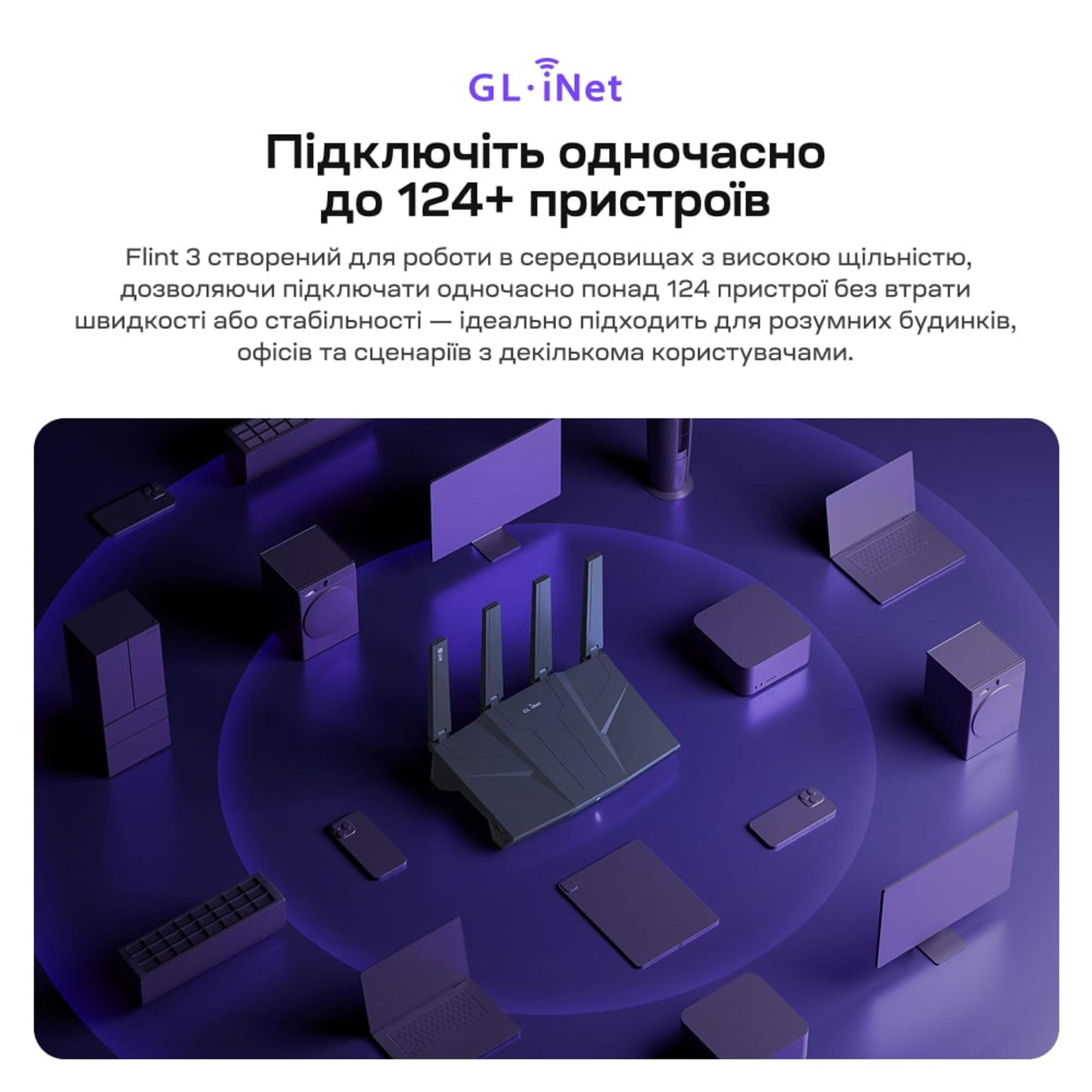 Маршрутизатор GL.iNet Flint 3 (GL-BE9300) Wi-Fi 7 BE9300 тридіапазонний 5 портів 2.5G USB 3.0 - Зображення 13